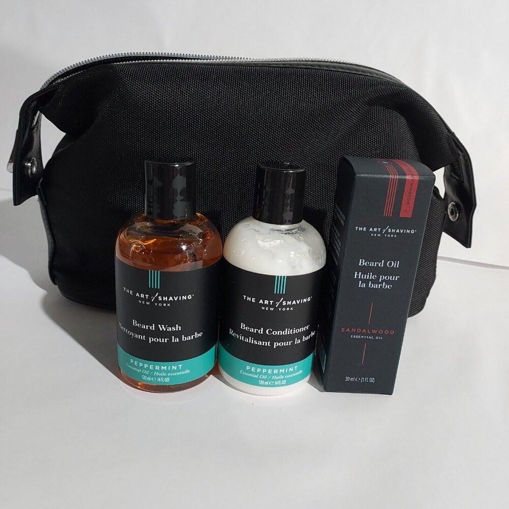 Beard Prep Travel Kit 4oz Peppermint Beard Wash Conditioner, 1oz Sandalwood oil - Picture 5 of 8